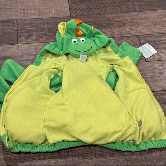 NEW Carters 2 Piece Infant Dinosaur Dragon Costume Fleece 18 Months Halloween - Picture 3 of 7